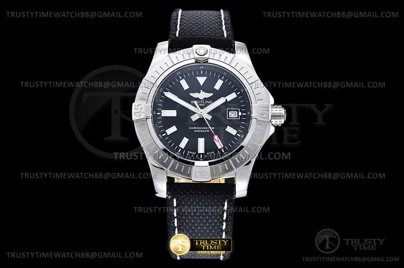 BSW0535C - Avenger 43mm V2 SS/LE Black TF A2824
