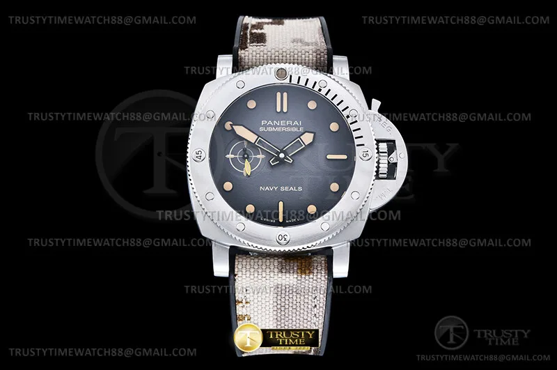 PN1518VRU - PAM 1518 Sub Navy Seals 44mm SS/RU G-Blk VSF P900