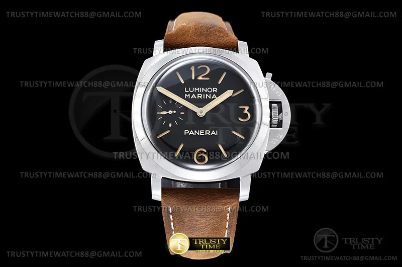 PN422HLE - Pam 422 1950 Luminor 3 Days SS/LE Blk HWF P3000 Mod