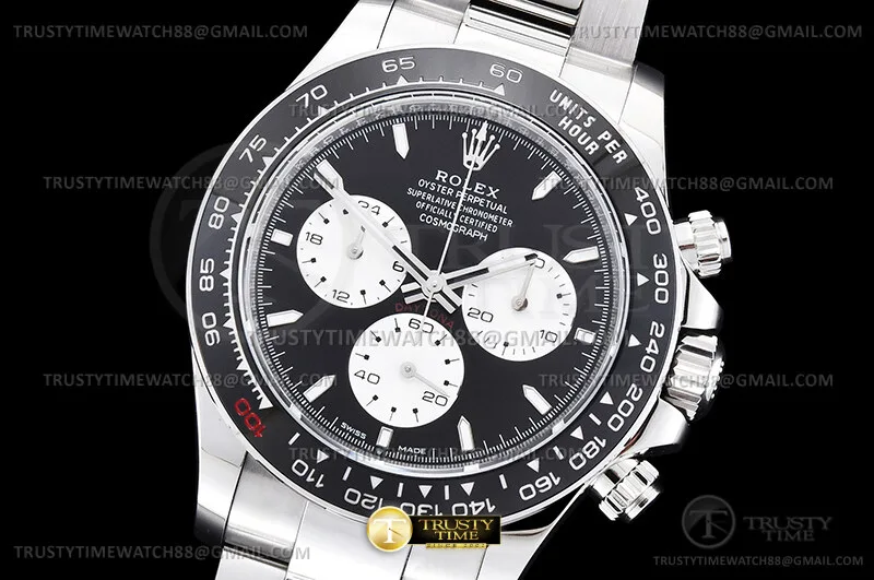 ROLDYT0663A - Daytona 126529 SS/SS Blk/Stk 904L THB SH4132-2