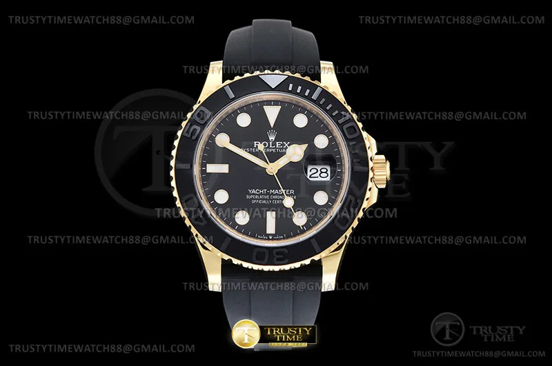 ROLYM263 - YachtMaster 226658 42mm Wt YG/RU Blk VSF V2 VS3235