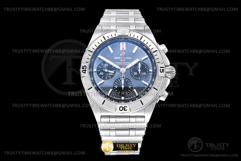 BSW0542F - Chronomat B01 V2 SS/SS Blue/Blk/Stk TF Asia 7750