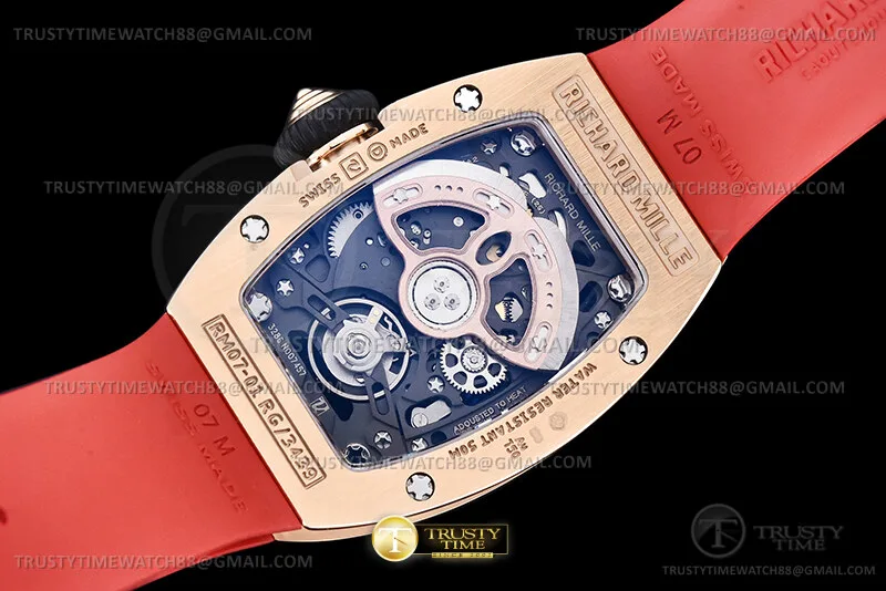 RM0290C - RM07-01 Snow Diam RG/RU Red/Red Skele ZF CRMA2