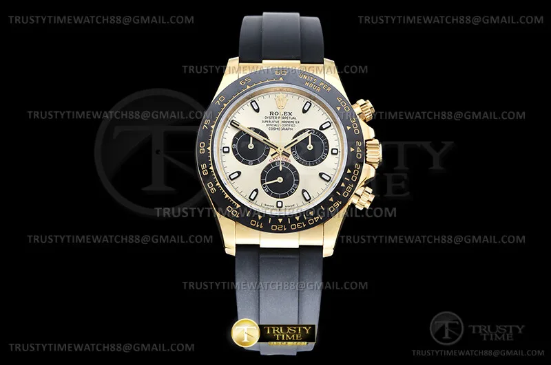ROLDYT0674B - Daytona 116518 Wt YG/RU YG/Blk/Stk QF V11 SH4130