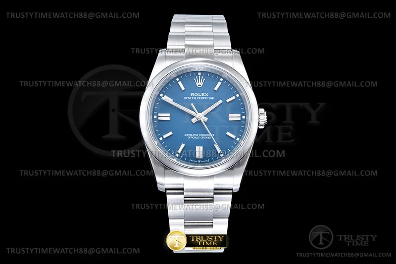 ROYP043D - Oyster Pert. 36mm 126000 SS/SS Blue KRF VR3230