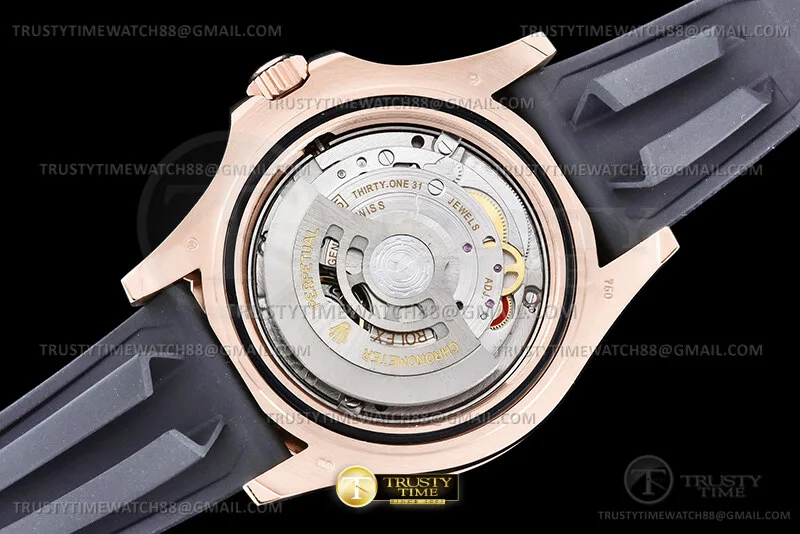 ROLYM266D - YachtMaster 126655 40mm 316F RG/RU Blk EWE A3235