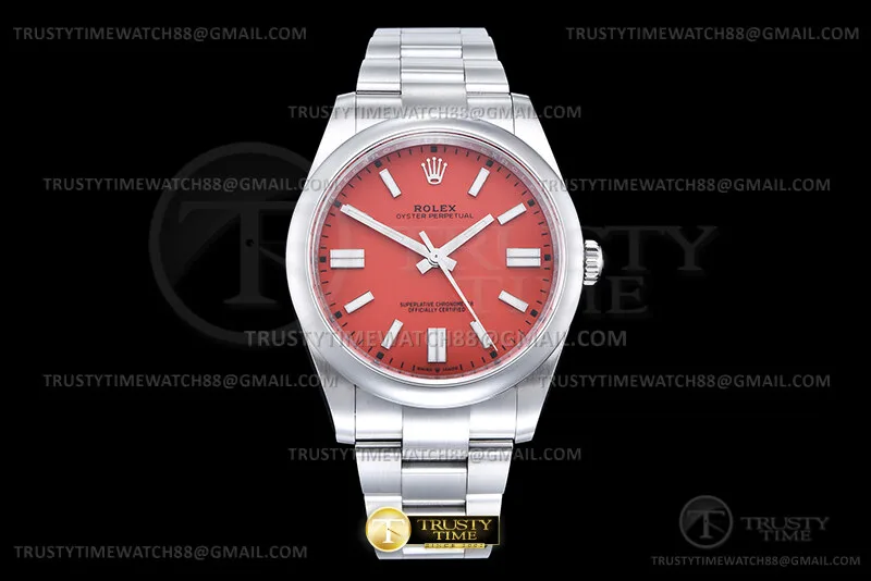 ROYP045D - Oyster Pert. 41mm 124300 SS/SS Red EWE A3230