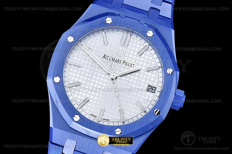 AP0909A - Royal Oak 41mm 15500 Blue CER/CER Silv APSF A4302