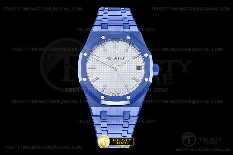 AP0909A - Royal Oak 41mm 15500 Blue CER/CER Silv APSF A4302