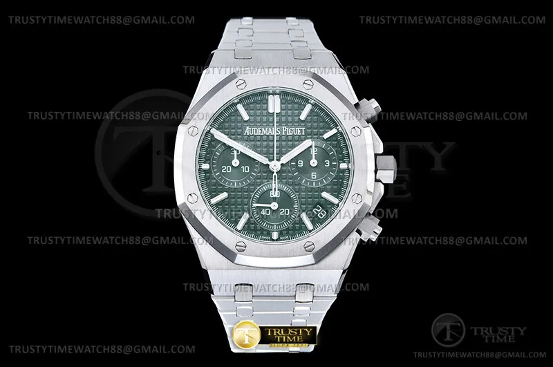 AP0918C - Royal Oak Chrono 26240 V2 SS/SS Grn/Stk APSF SH4401-FS