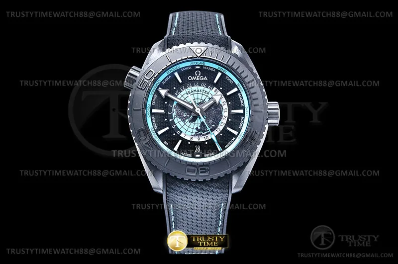 OMG0902 - Planet Ocean Worldtimer 45.5mm CER/RU T-Blk VSF A8938