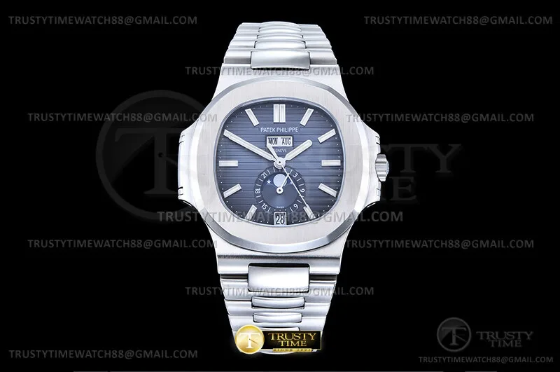 PP0526C - Nautilus Annual Cal. 5726A SS/SS Blue DF MY9015