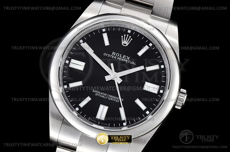 ROYP047E - Oyster Pert 41mm 124300 SS/SS Black BPF VR3230