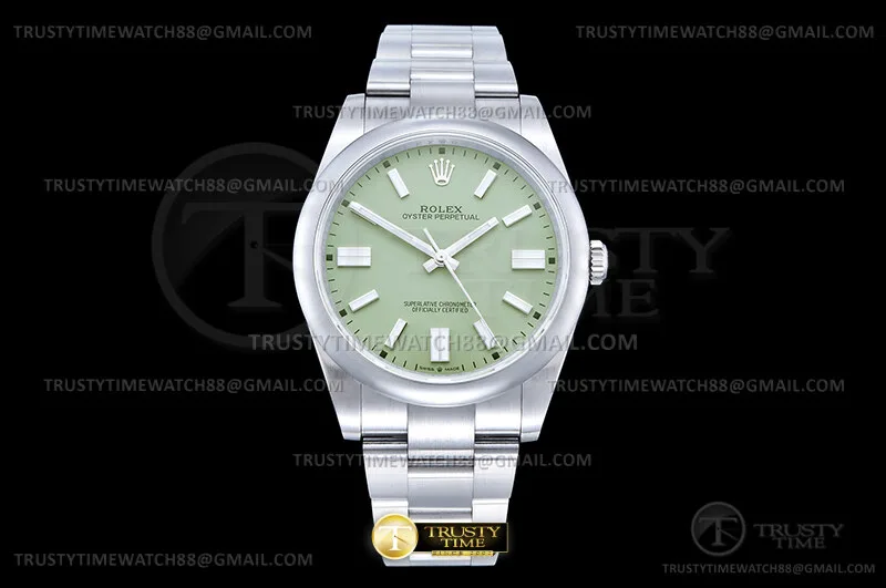 ROYP048A - Oyster Pert 41mm 124300 SS/SS P.Verde GMF VR3230