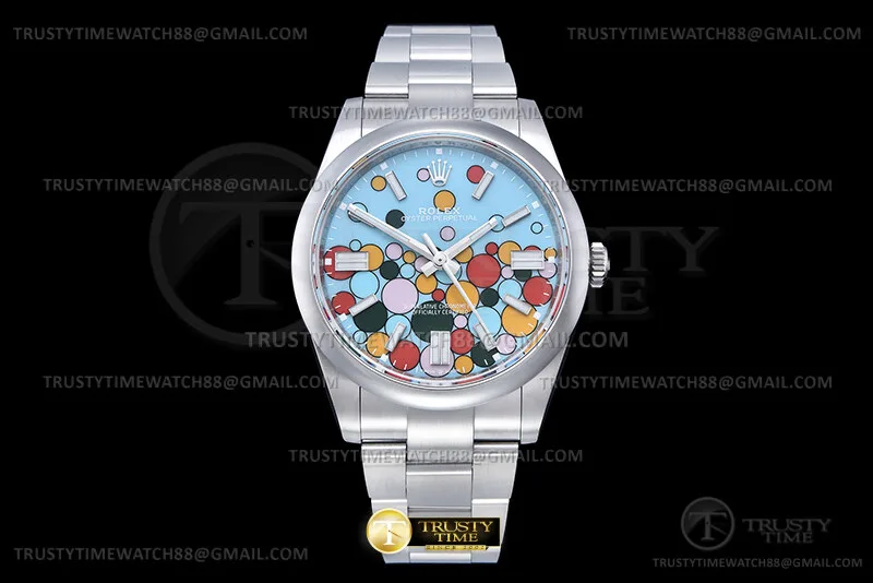 ROYP049D - Oyster Pert 41mm 124300 SS/SS Bubbles VSF V2 VS3230