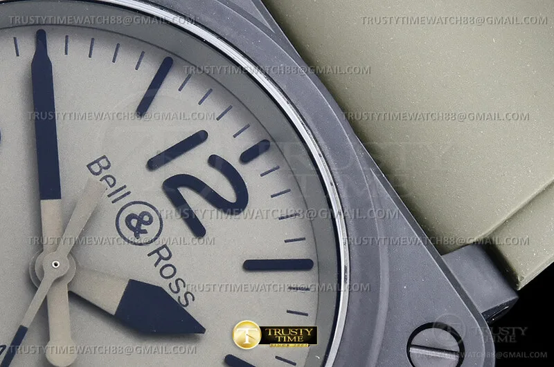 BR150 - Bell Ross BR03-A Military 41mm CER/RU K.Grn WMF MY9015