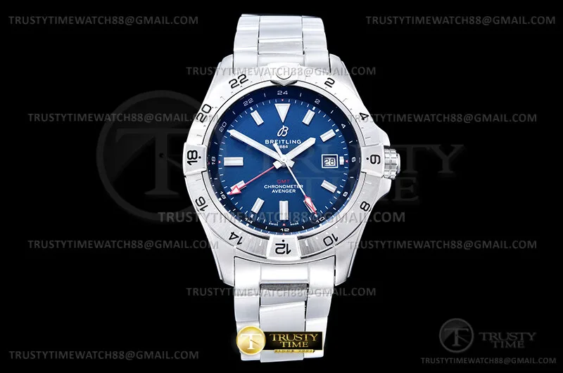 BSW0548A - Avenger GMT 44mm SS/SS Blue/Red OXF A2836