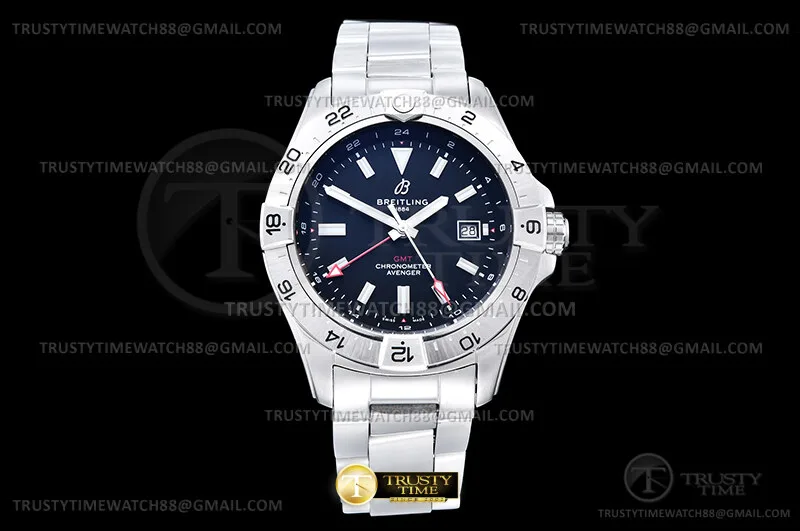 BSW0548C - Avenger GMT 44mm SS/SS Black/Red OXF A2836