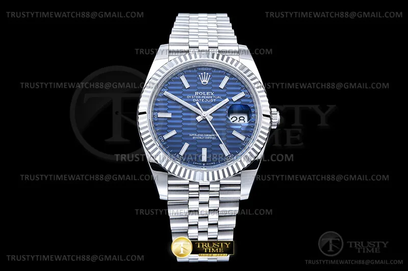 R2DJ0495H - DJ2 41mm Jub Flt SS/SS Blue-P/Stk Clean Plus DD3235
