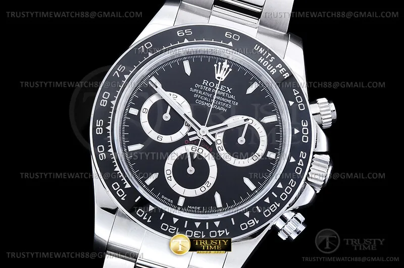 ROLDYT0710B - Daytona 126500LN SS/SS Blk/Stk 904L UFO UF4131