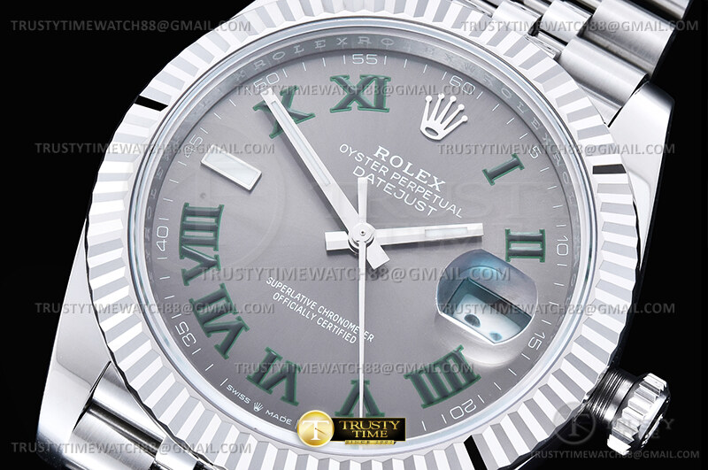 R2DJ0500G - DJ2 41mm Jub Flt 904L SS/SS Gry/Rmn SEEK SH3235 - Imagen 3