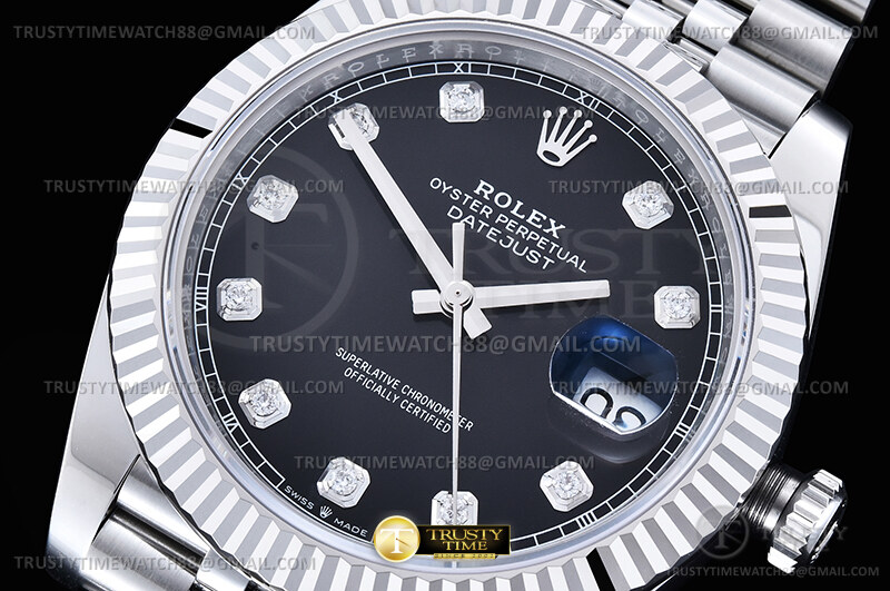 R2DJ0501A - DJ2 41mm Jub Flt 904L SS/SS Blk/Dia SEEK SH3235 – Image 2