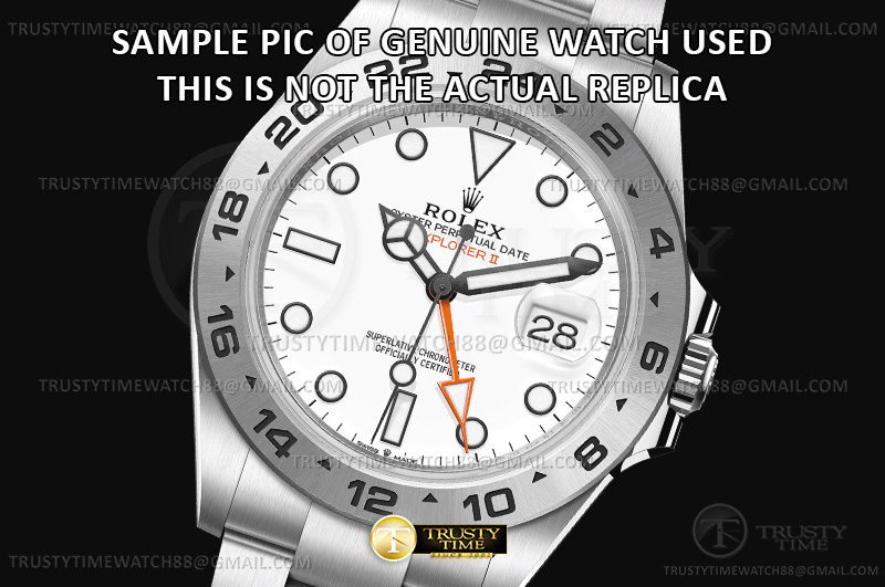 ROLEXP2059A - Explorer II 226570 SS/SS White CLEAN PLUS DD3285