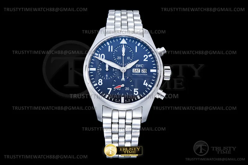 IWC0570B - Pilot Chrono IW388102 SS/SS Blau APSF SA69385