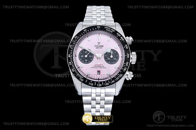 TUD121C - Black Bay Chrono Jub M79360N SS/SS Rosa/Blk BLS A7750