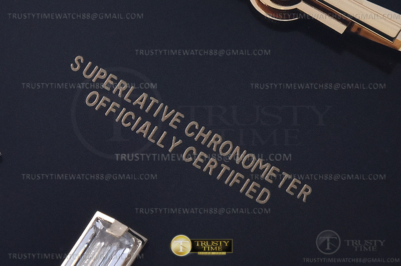 Quadrante della lunetta scanalato Presidential oro giallo nero DayDate 36mm EWF VR3255 - immagine 9