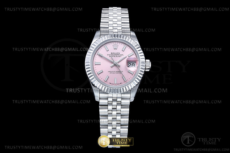 RMDJ0254H -DJ Midsize 28mm Jub Flt 904L SS/SS rose/Stk GMF A2824 – Image 2
