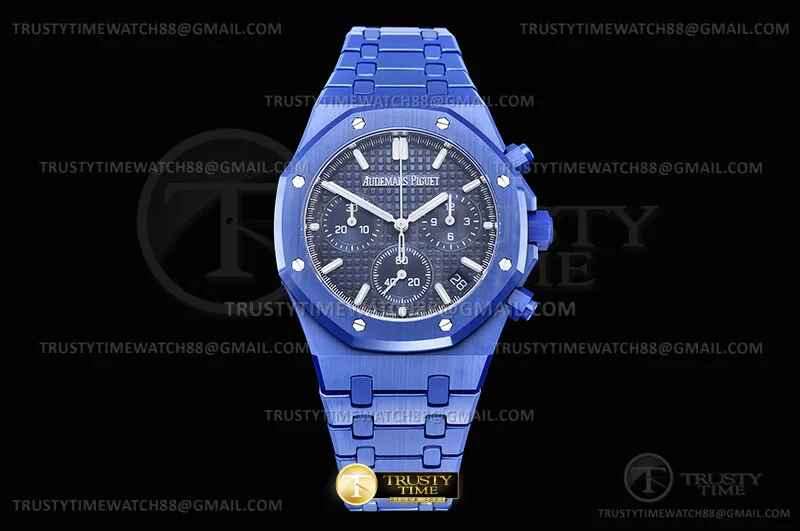 AP0938B - Royal Oak Chrono 26240 B.CER/CER Blue/Stk APSF SH4401