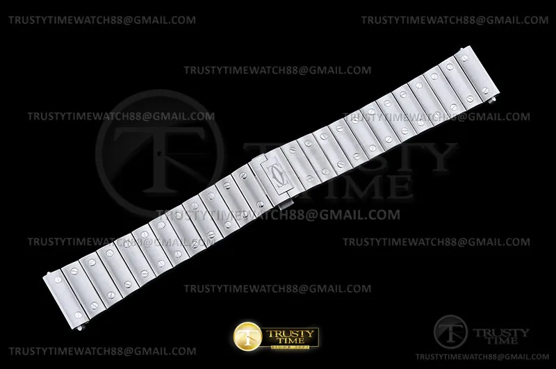 CARACC009A - SS Bracelet for Santos De Cartier 40mm RICH
