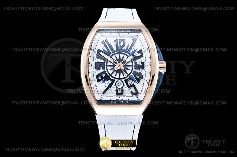 FM194C - Vanguard Yachting 44mm SS/LE/RU White ABF A2824