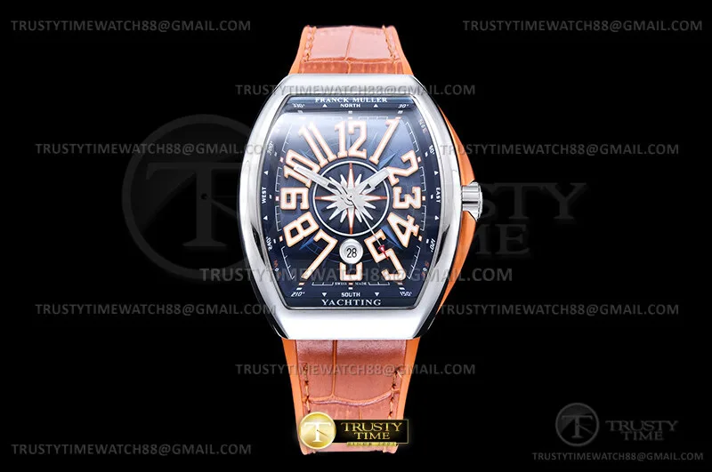 FM194D - Vanguard Yachting 44mm Org SS/LE/RU Blue ABF A2824