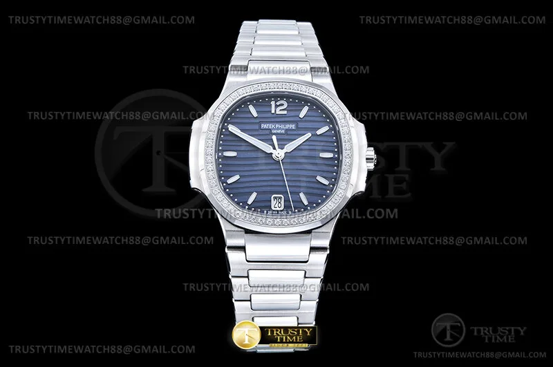 PP0540E - Nautilus Ladies 7118 35mm Dia SS/SS Blue/Stk DDF DD324