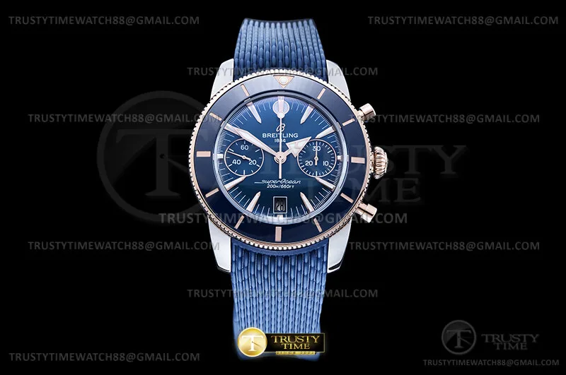 BSW0549B - SuperOcean Chrono B01 42mm SS/RG/RU azul OXF A7750