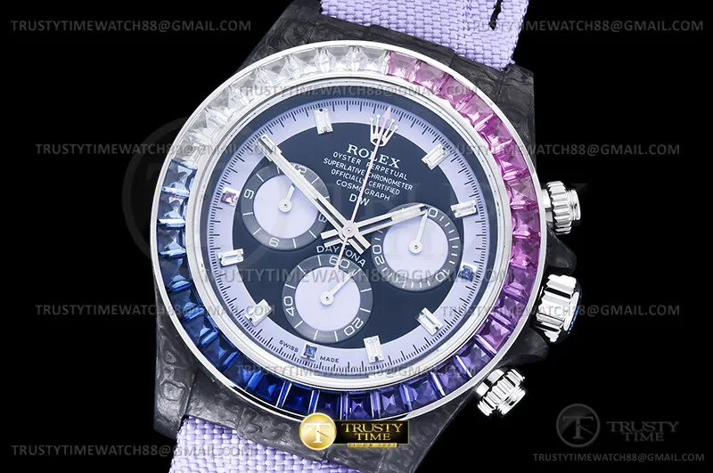 ROLDYT0749G - Daytona DIW Carbon Gem FC/NY Purp/Blk N6F DD4801