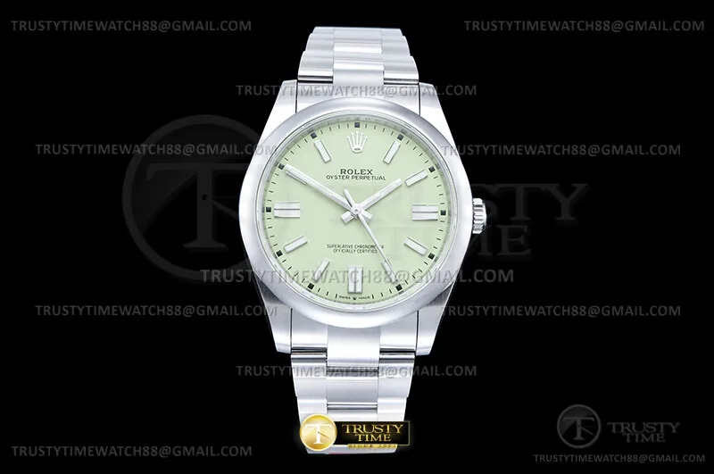 ROYP052A - Oyster Pert 41mm 904 134300 SS/SS P.Grn VSF V2 VS3230