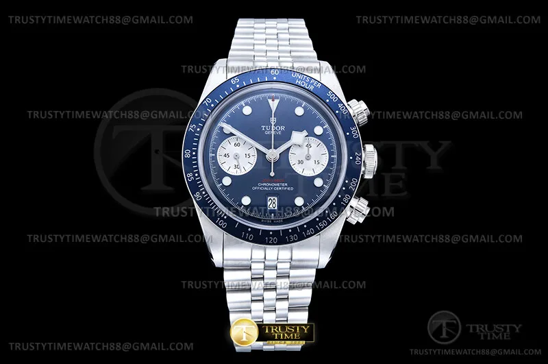 TUD126B - Black Bay Chrono Jub M79360B SS/SS Blu M+F V2 A7750