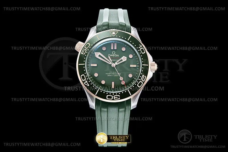OMG0924A - Seamaster 300m Bronze Gold TI/RU Green ORF OR8806