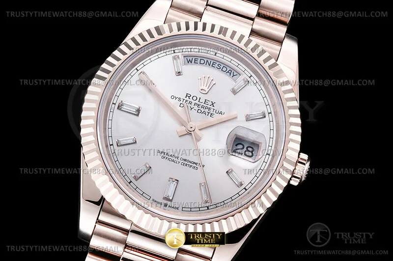 RDD0381C - DayDate 40mm Flt Wt RG/RG RG/B.Diam CBD VR3255
