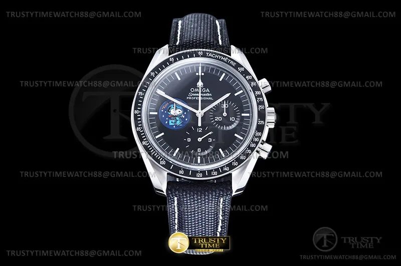 OMG0926C - SpeedMaster Snoopy Apollo SS/NY Blk SMF A3861