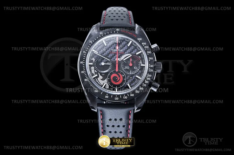 OMG0927B -SpeedMaster DSOM Team Alinghi CER/LE Blk/Rosso SMF A1865