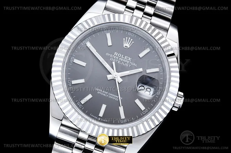 R2DJ0508B - DJ2 41mm Jub Flt 904L SS/SS Gry/Stk ERF JH3235-FS
