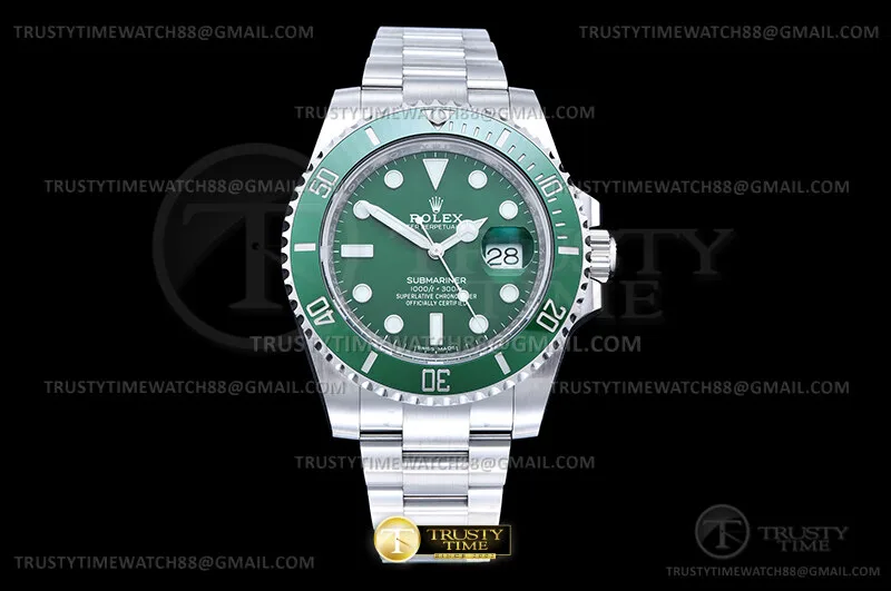 ROLSUB0520A - Submariner 116610LV 904L SS/SS Grn VF DD3135