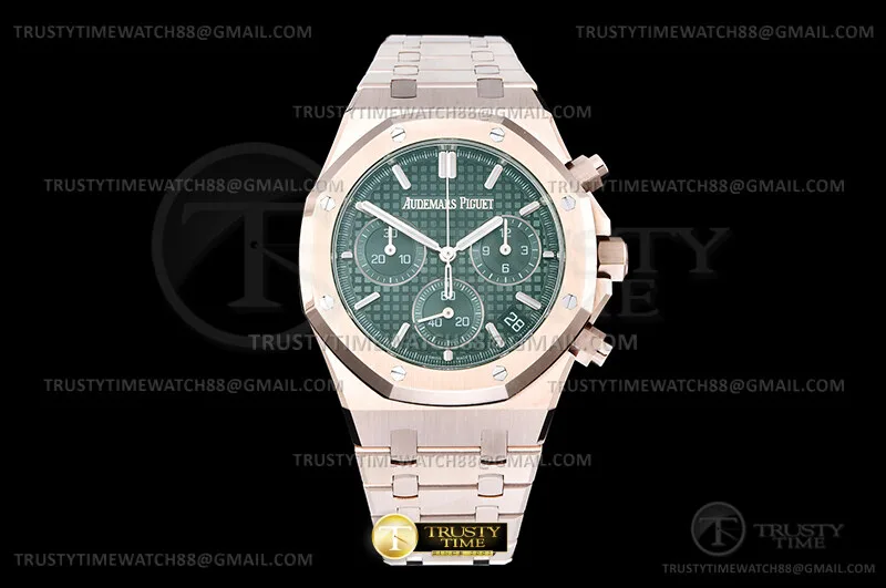 AP0955A - Royal Oak Chrono 26240 Wt RG/RG Grn/Stk DDF DD4401
