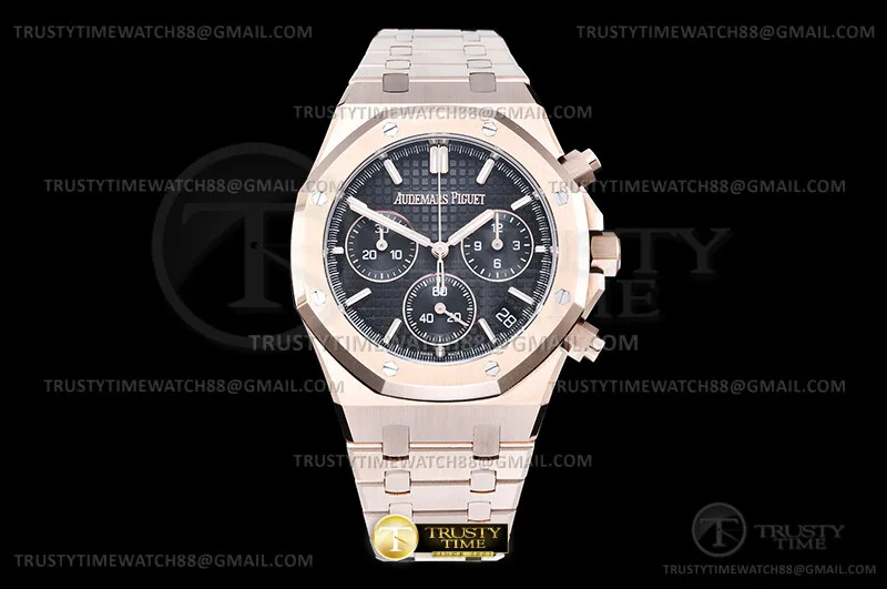 AP0955F - Royal Oak Chrono 26240 Wt RG/RG Blk/Stk DDF DD4401