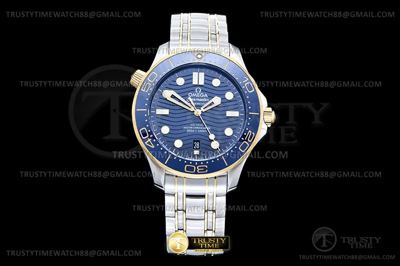 OMG0930A - Seamaster 300m 2018 YG/SS Blue ORF OR8800