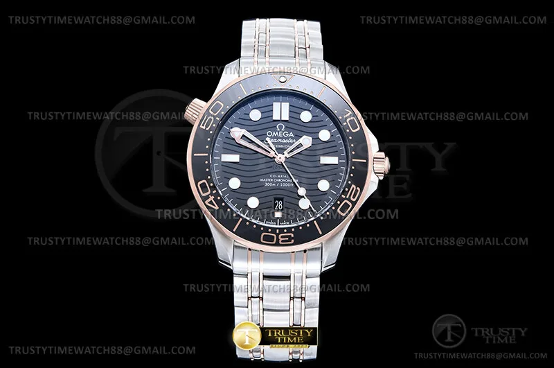 OMG0930D - Seamaster 300m 2018 RG/SS Black ORF OR8800